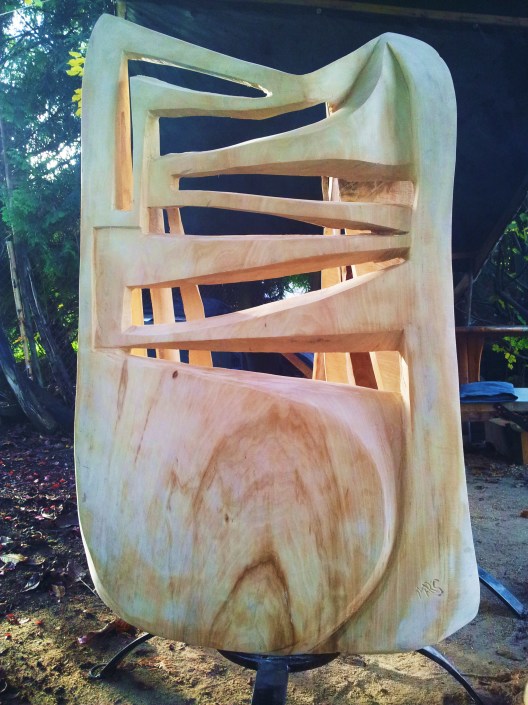 Senkrechtstarter vor Querstreber Linde, 138x83x34 cm