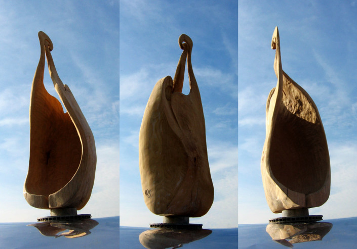 Wannenhälse, Buche geölt, 155x50x50 cm